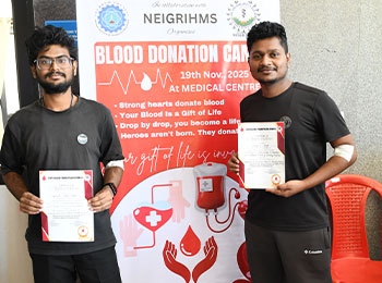 Blood donation camp was organised on 19th November 2025