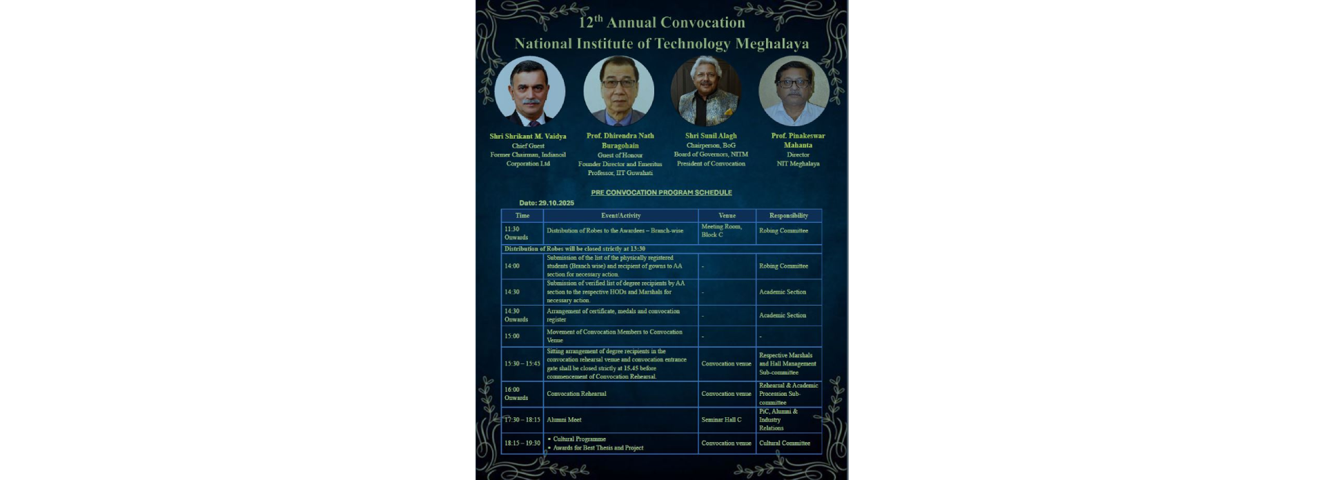 pre-convocation